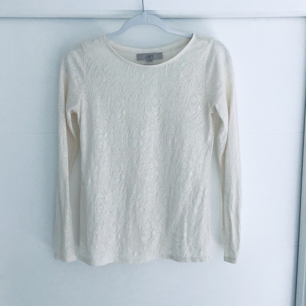 Loft long sleeve top XS